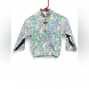 Vintage 80’s Floral Zip-Up Jacket